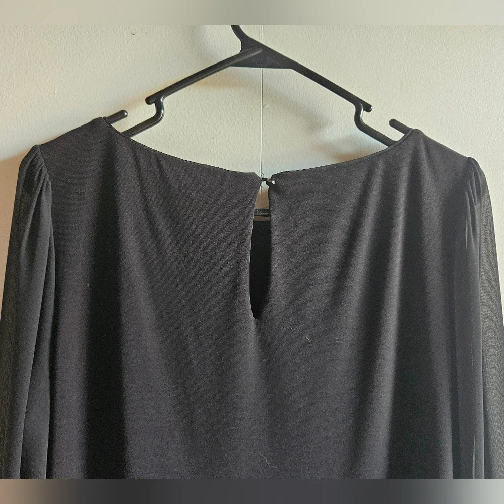 WHBM Chiffon-Sleeve Boatneck Top in Women's M - Picture 3 of 16